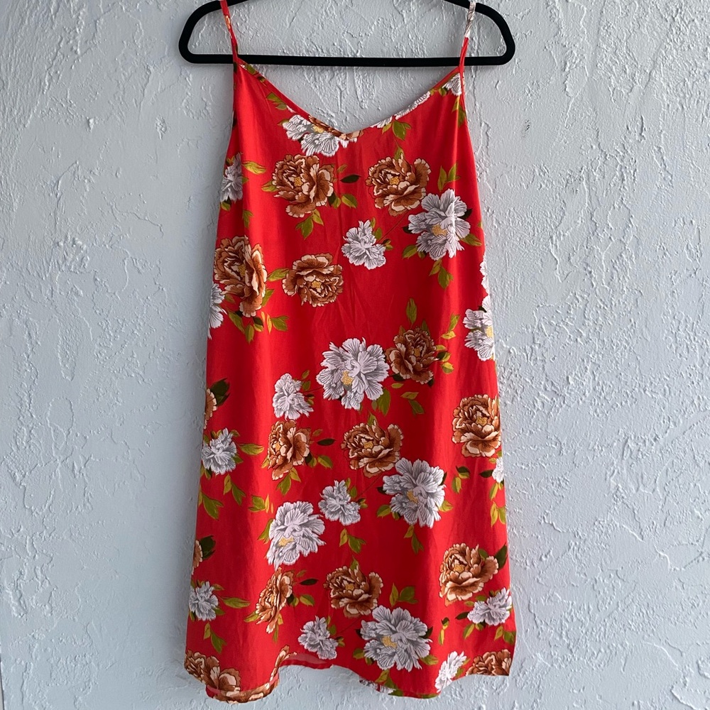 Plus Oversize Floral Cami Dress